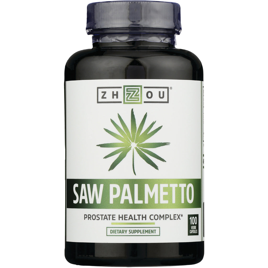ZOU003 | Zhou Saw Palmetto prostate health complex, 100 veggie capsules bottle - Thumbnail