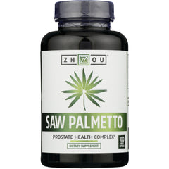 ZOU003 | Zhou Saw Palmetto prostate health complex, 100 veggie capsules bottle