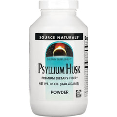 SN398 | Source Naturals Psyllium Husk premium dietary fiber powder, 12 oz (340 grams)