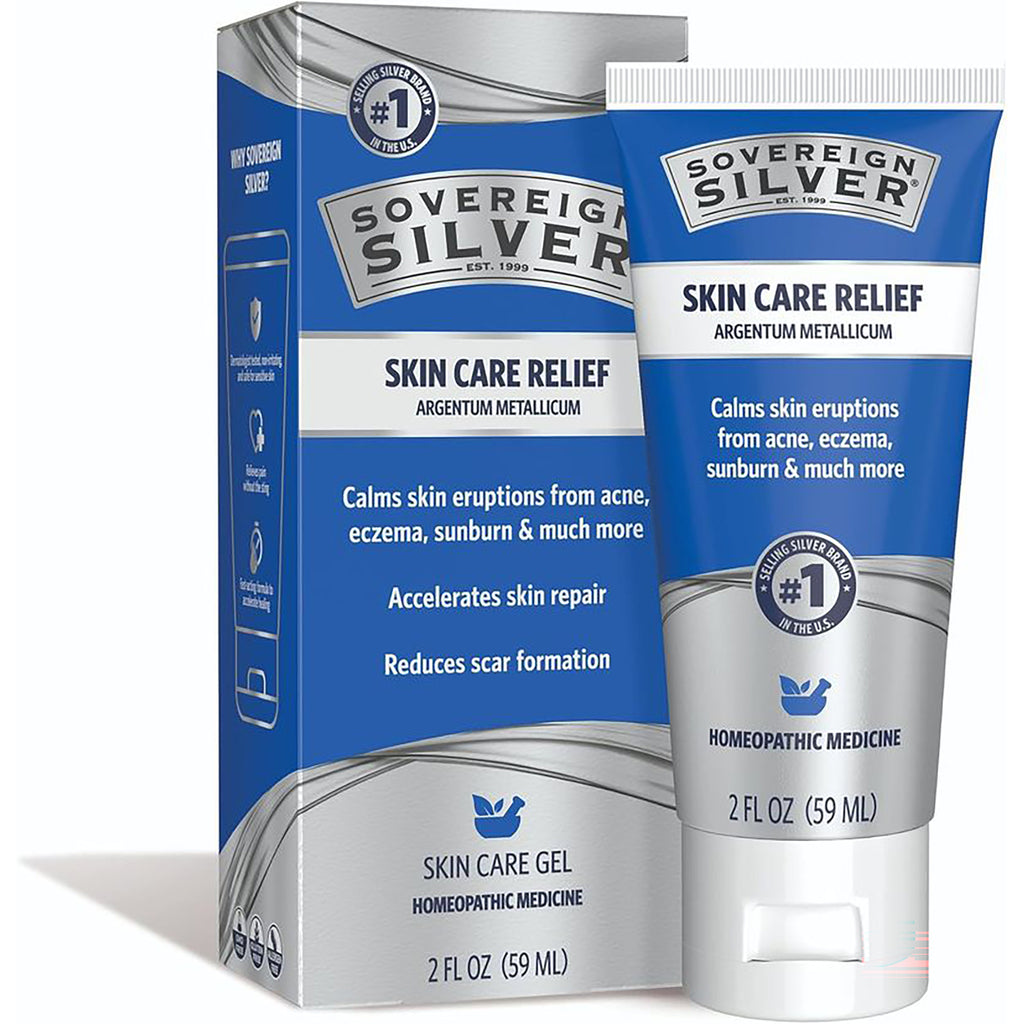 SSL015 | Sovereign Silver Natural Healing Gel, skin care tube with box, 2 fl oz - Thumbnail