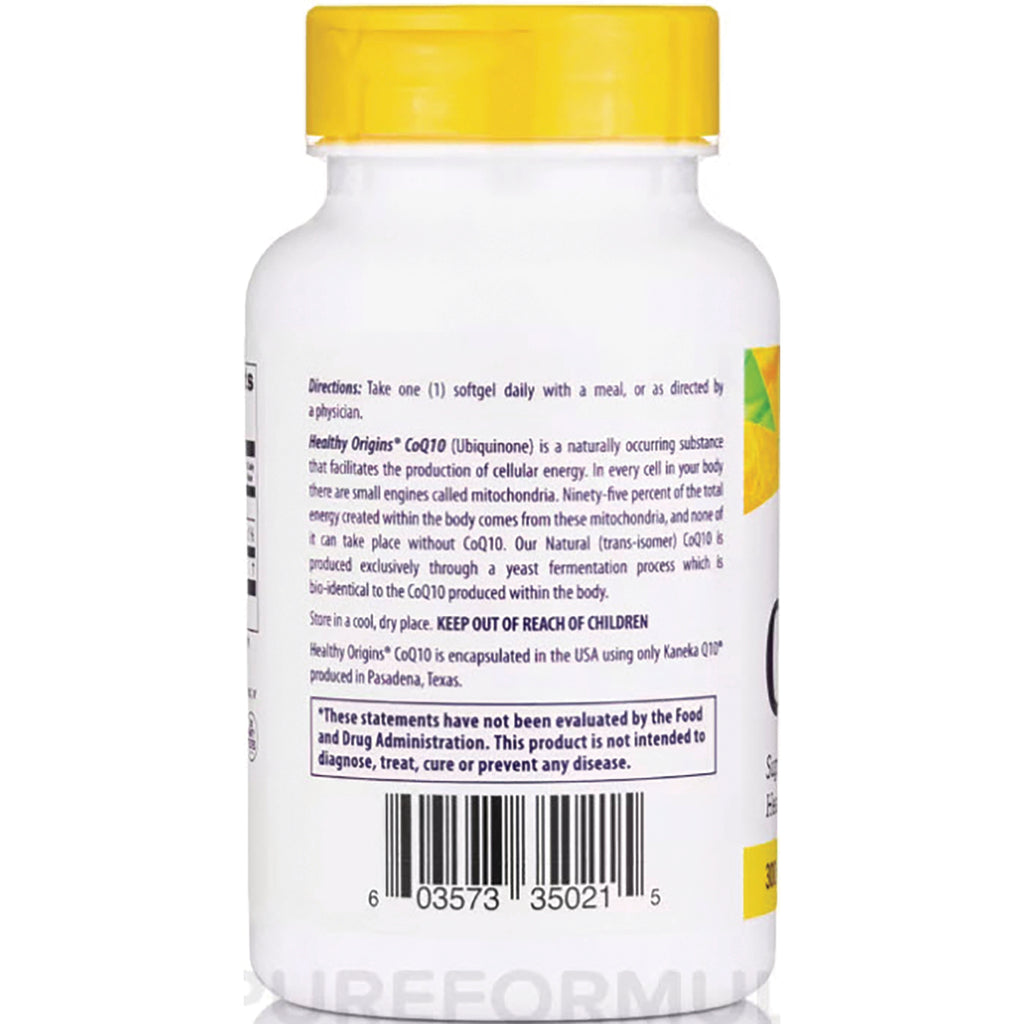 HRG017 | back of white supplement bottle with yellow cap showing directions, warning text and barcode - Thumbnail