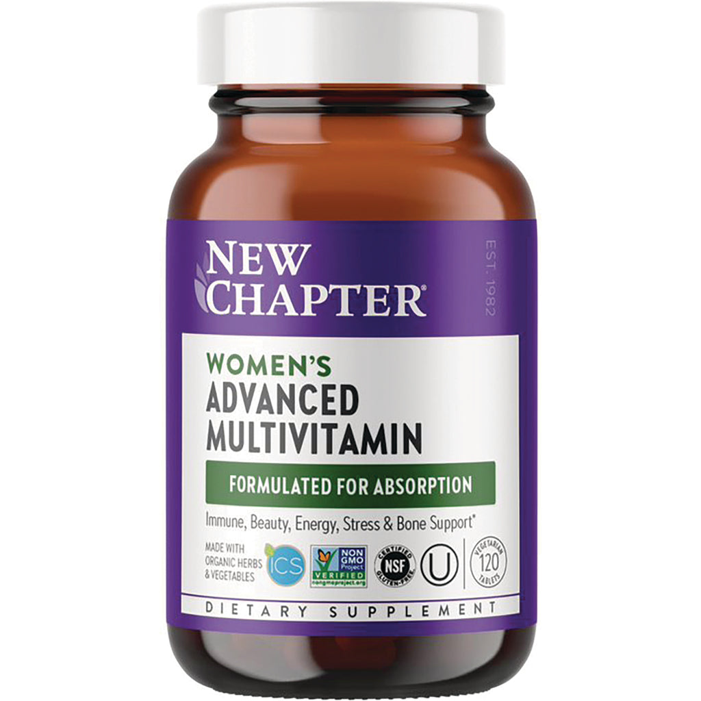 NWC140 | New Chapter women's advanced multivitamin brown bottle with purple label reading Formulated for Absorption - Thumbnail