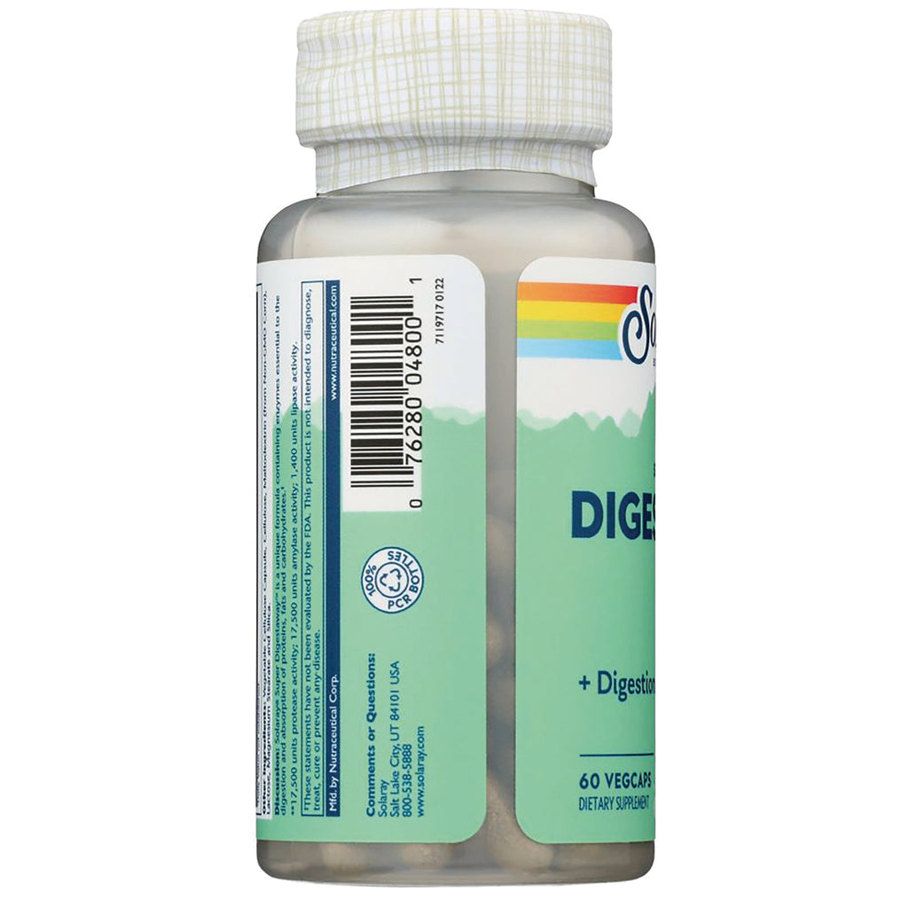 SLR405 | bottle side showing barcode and partial label reading DIGE and 60 VEGCAPS - Thumbnail