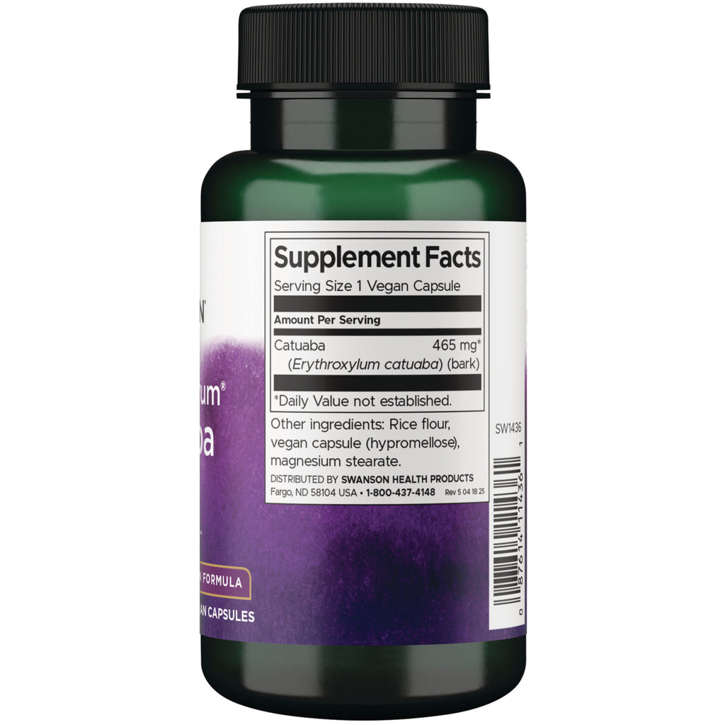SW1436 | Back label with supplement facts and serving information - Thumbnail