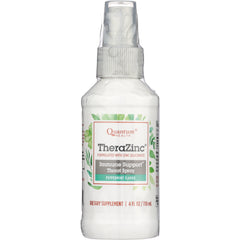 QU040 | TheraZinc Immune Support throat spray peppermint flavor bottle with Quantum Health label