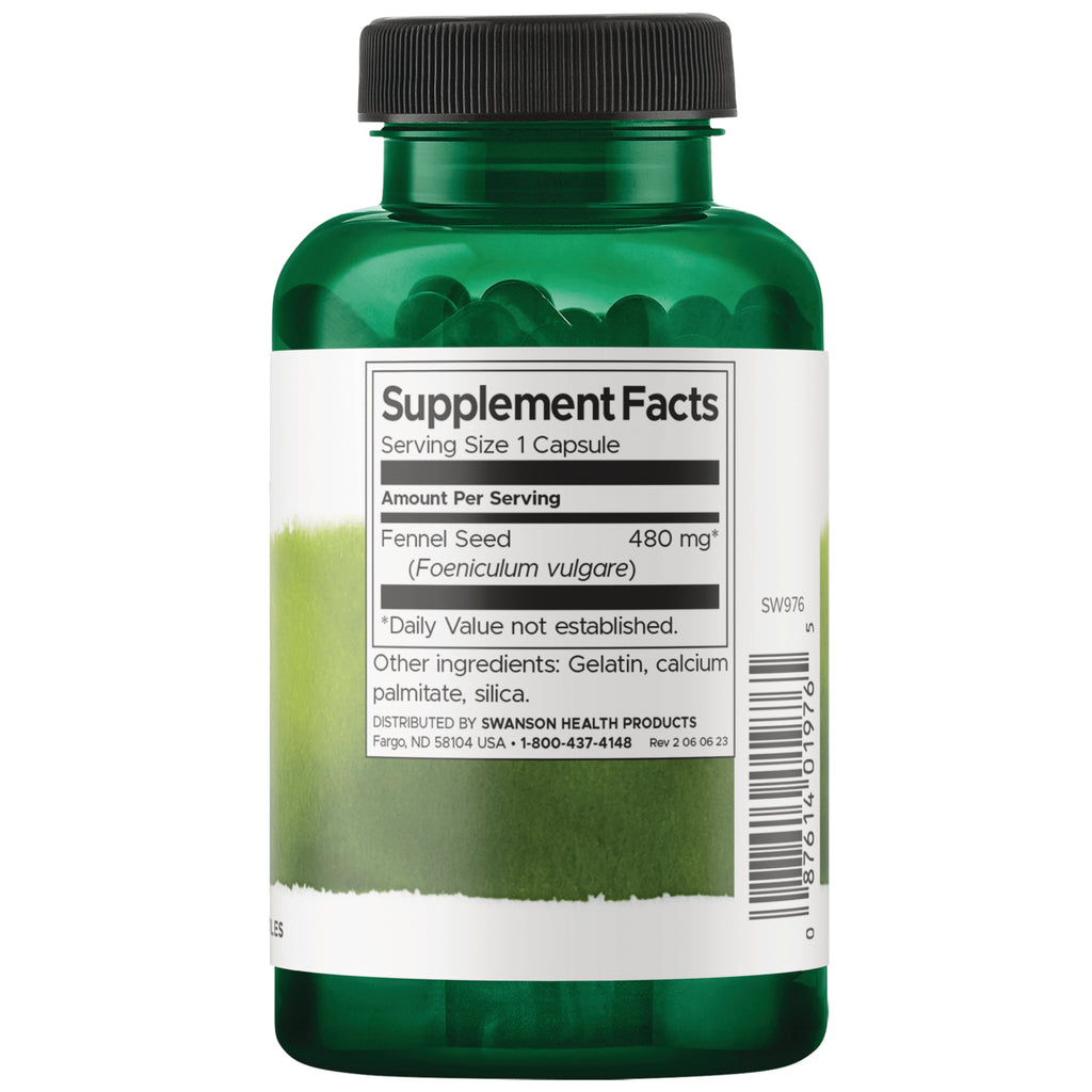 SW976 | Back label with supplement facts and serving information - Thumbnail