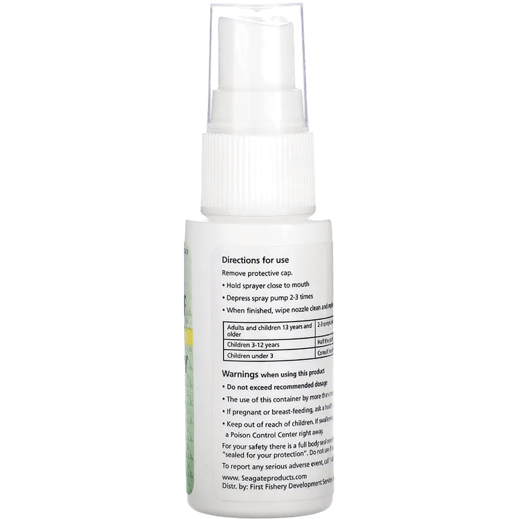 SEG006 | back of white spray bottle showing directions for use and warnings text - Thumbnail