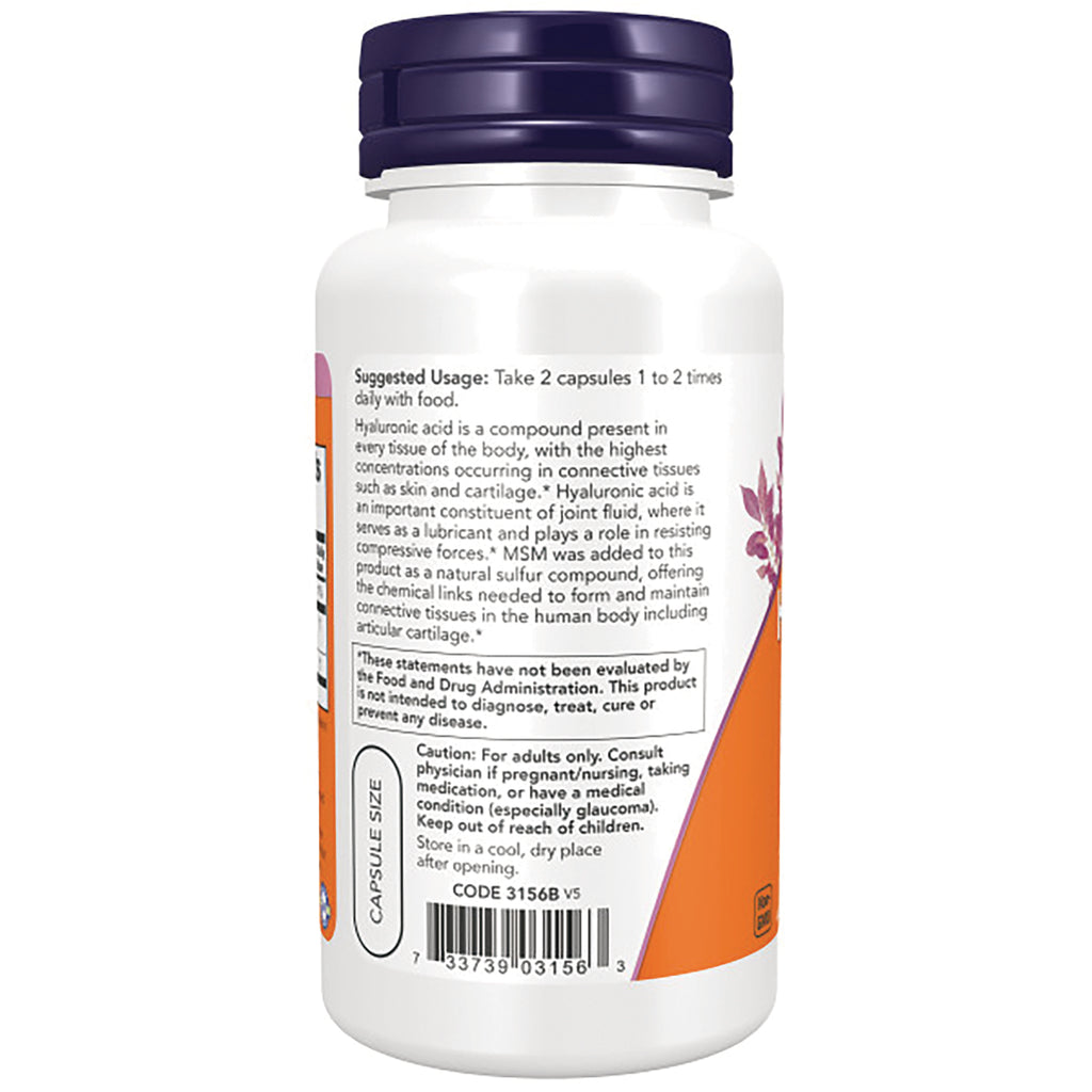 NWF055 | back label of white supplement bottle showing suggested usage, caution text, and barcode - Thumbnail