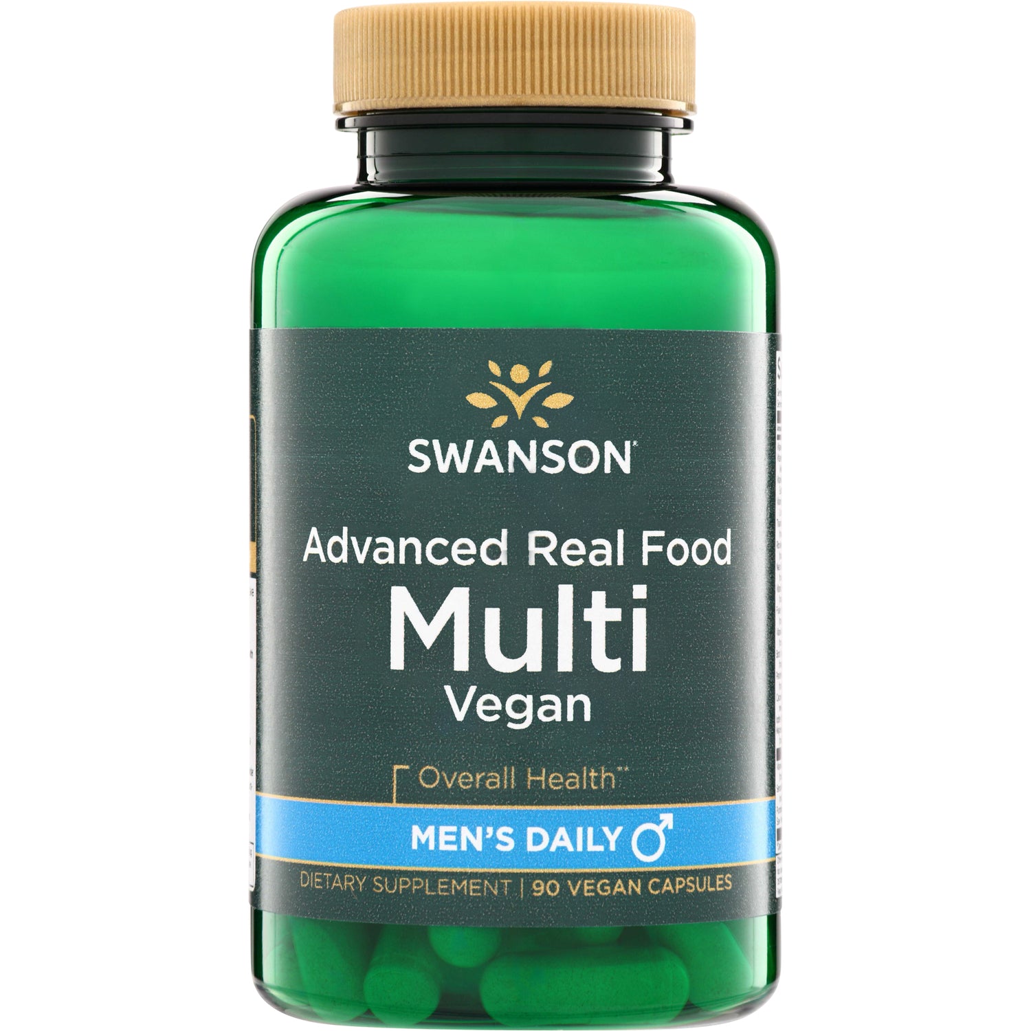 SWU1036 | Swanson Advanced Real Food Multi Vegan Men's Daily, dietary supplement, 90 vegan capsules