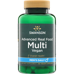 SWU1036 | Swanson Advanced Real Food Multi Vegan Men's Daily, dietary supplement, 90 vegan capsules