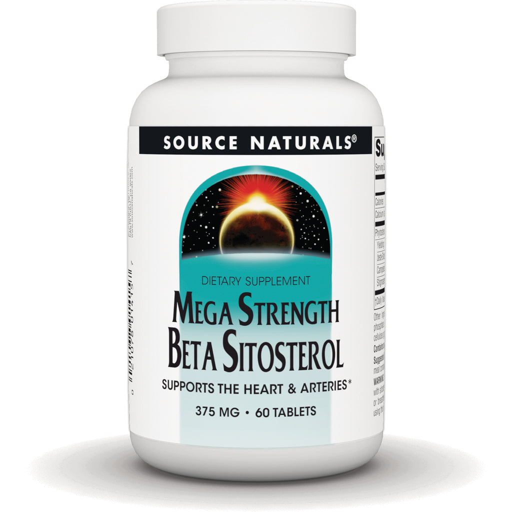 SN214 | Source Naturals Mega Strength Beta Sitosterol dietary supplement, 375 mg, 60 tablets - Thumbnail