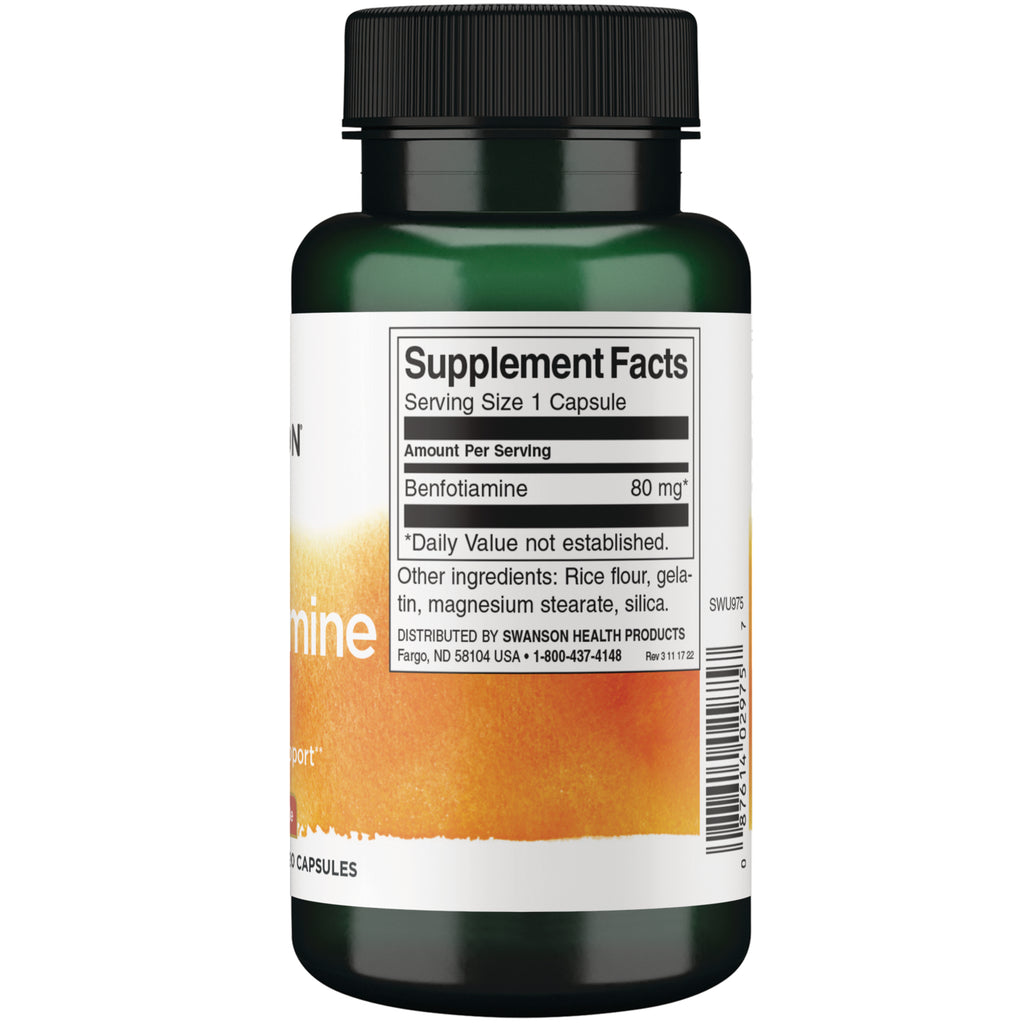 SWU975 | Supplement Facts panel: Serving Size 1 capsule - Thumbnail