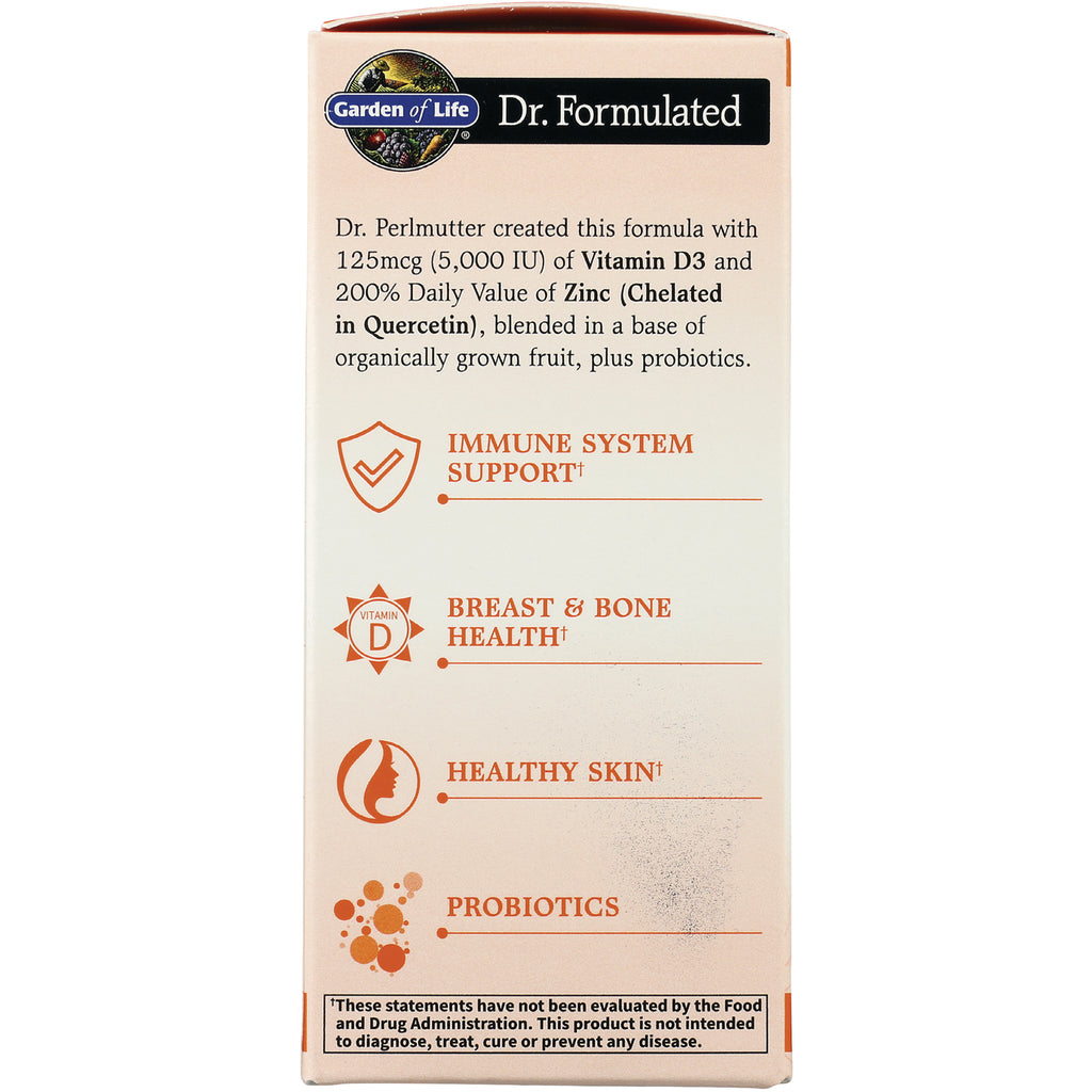 GLF363 | Dr. Formulated box side listing immune system support, breast & bone health, healthy skin, probiotics - Thumbnail