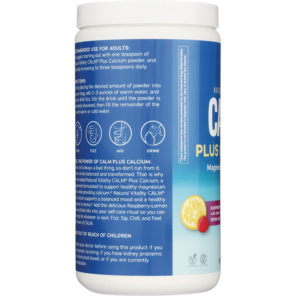 NVT010 | product infographic on jar showing usage icons, directions, and raspberry-lemon serving suggestion - Thumbnail