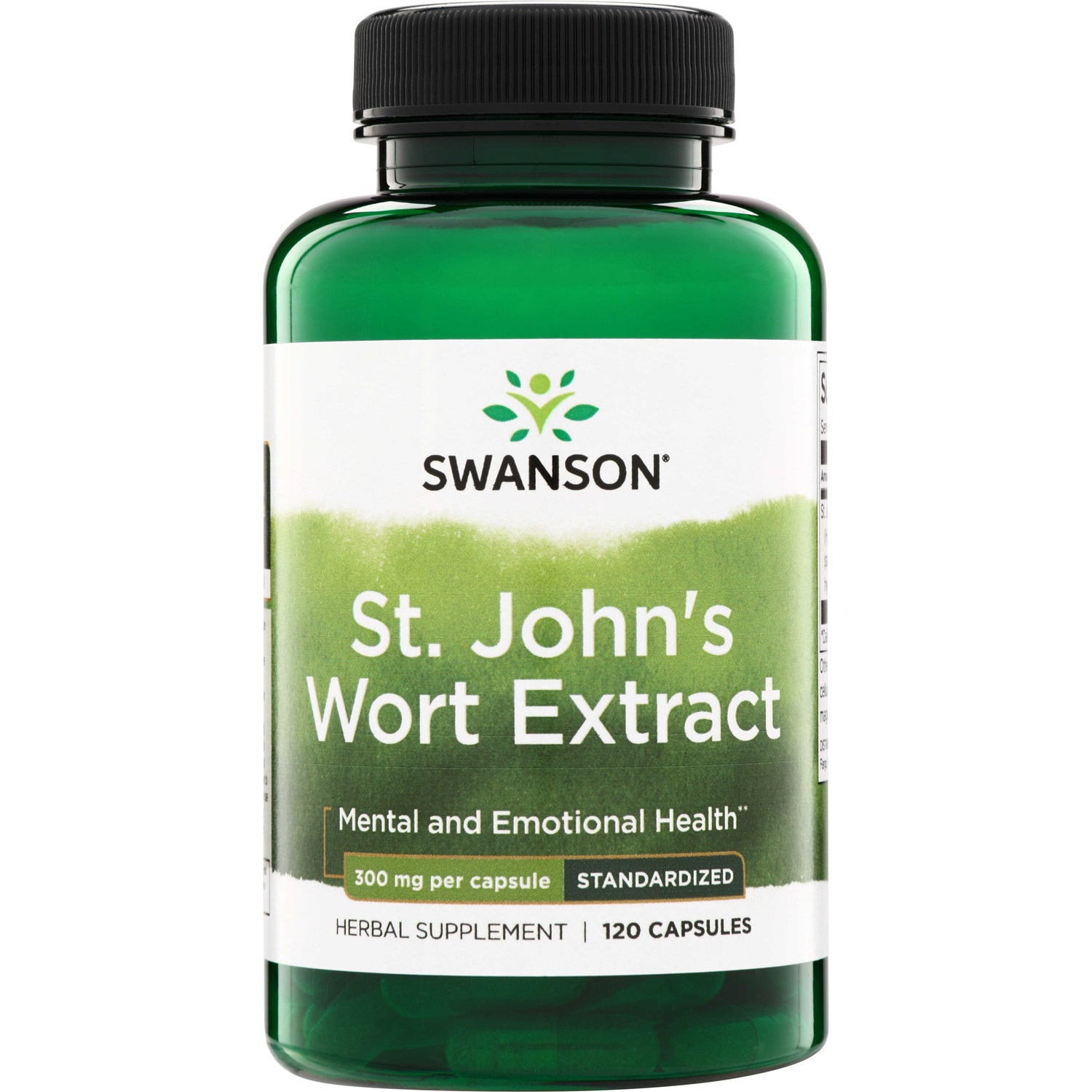 SWH278 | Swanson St. John's Wort Extract herbal supplement, 300 mg per capsule, 120 capsules