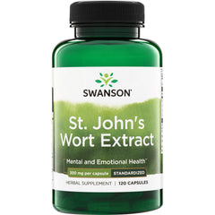 SWH278 | Swanson St. John's Wort Extract herbal supplement, 300 mg per capsule, 120 capsules