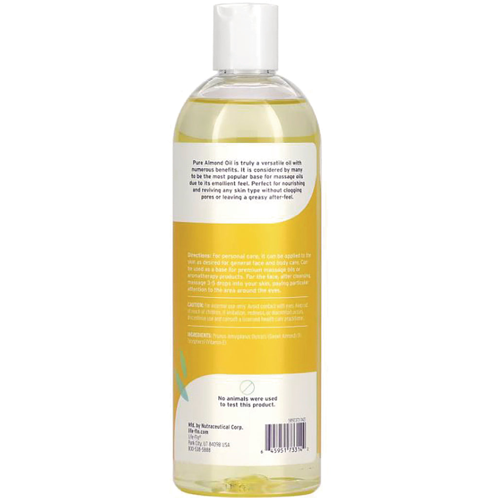 LFH037 | Back of clear bottle with yellow label showing ingredients, barcode, and text No animals were used to test this product - Thumbnail