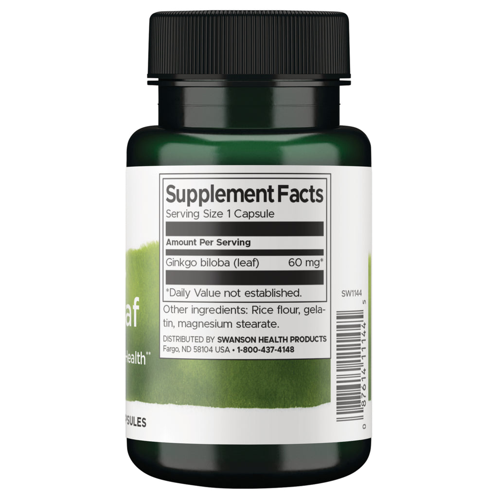 SW1144 | Back label with Supplement Facts - Thumbnail