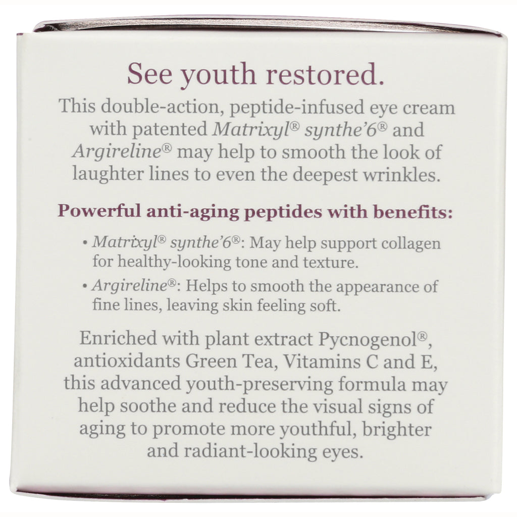 DE082 | back panel reading See youth restored and listing peptides Matrixyl synthe6 and Argireline with benefits and antioxidants - Thumbnail