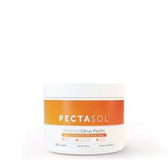 ECN006 | White jar with orange PECTASOL label reading Modified Citrus Pectin dietary supplement