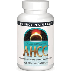 SN634 | Source Naturals AHCC dietary supplement, 500 mg, 60 capsules