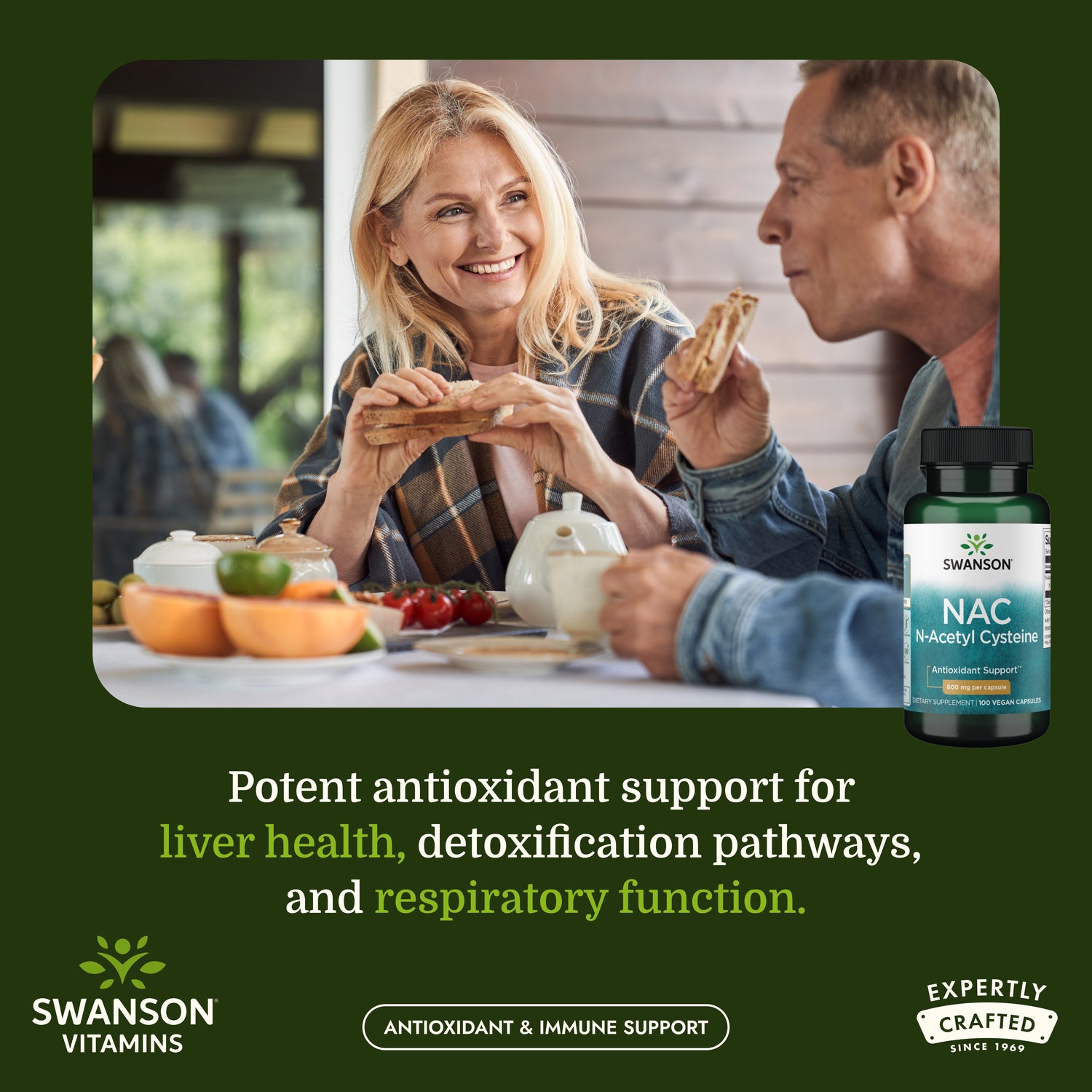 Swanson Vitamins N-Acetyl-Cysteine 600 mg Vegan Capsule
