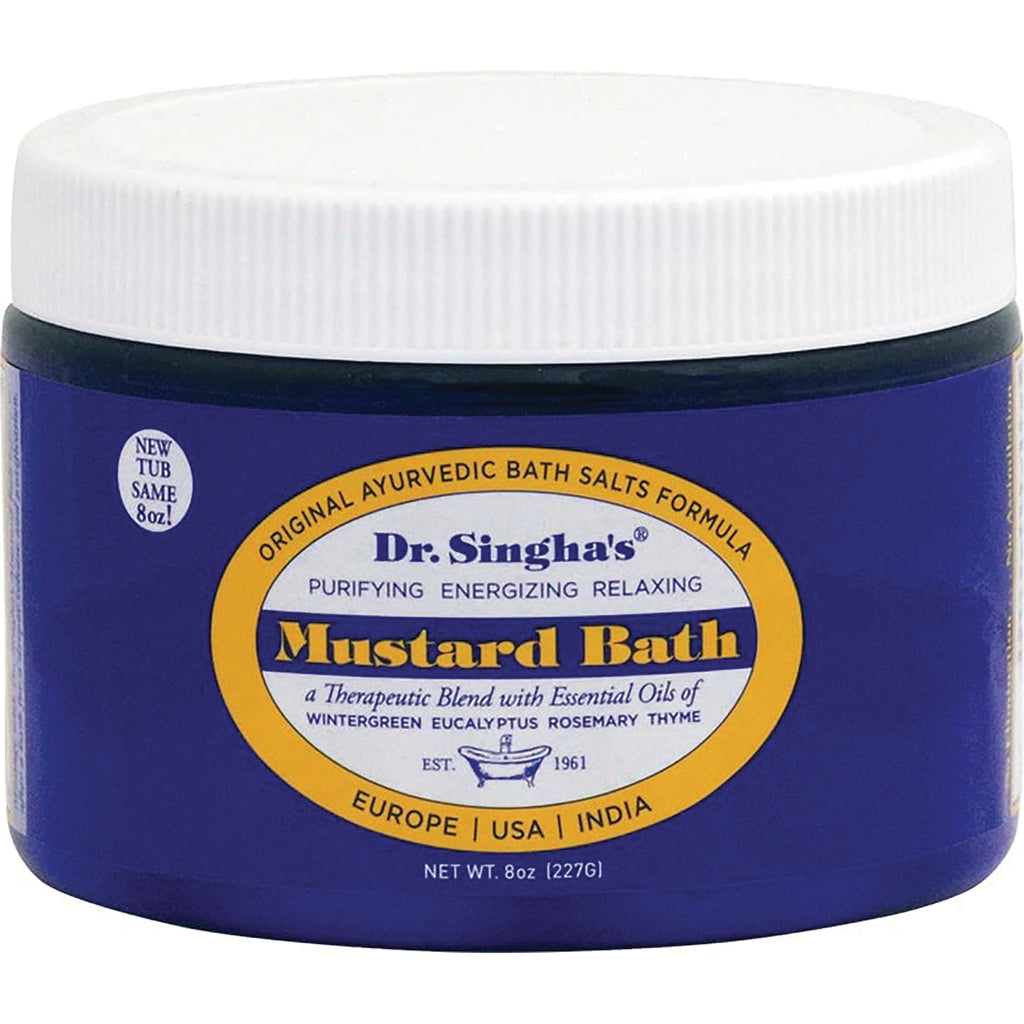 SNG003 | Dr. Singha's Mustard Bath, purifying energizing relaxing, 8 oz jar - Thumbnail