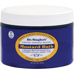 SNG003 | Dr. Singha's Mustard Bath, purifying energizing relaxing, 8 oz jar