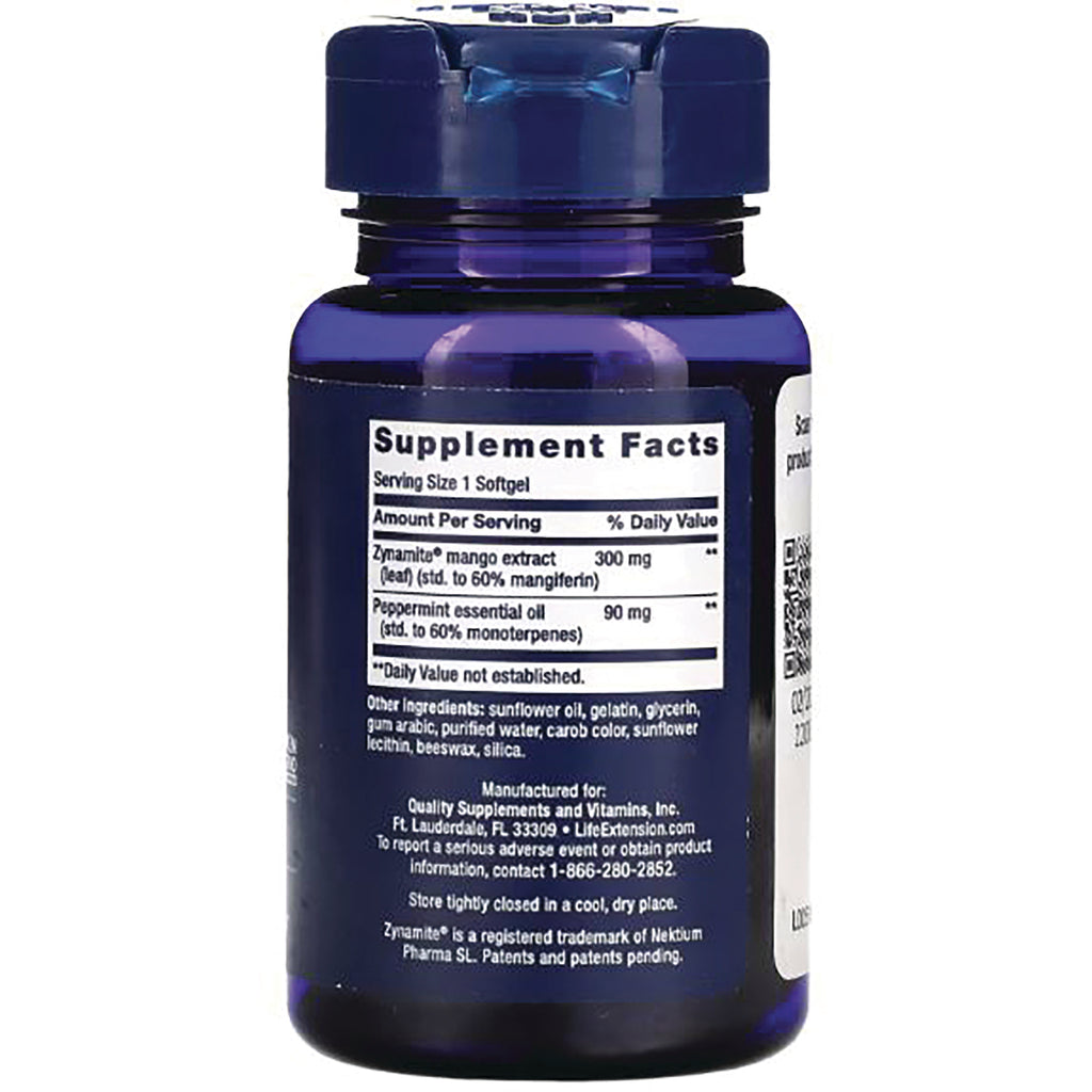LE583 | Back of blue supplement bottle showing Supplement Facts panel and ingredient text - Thumbnail
