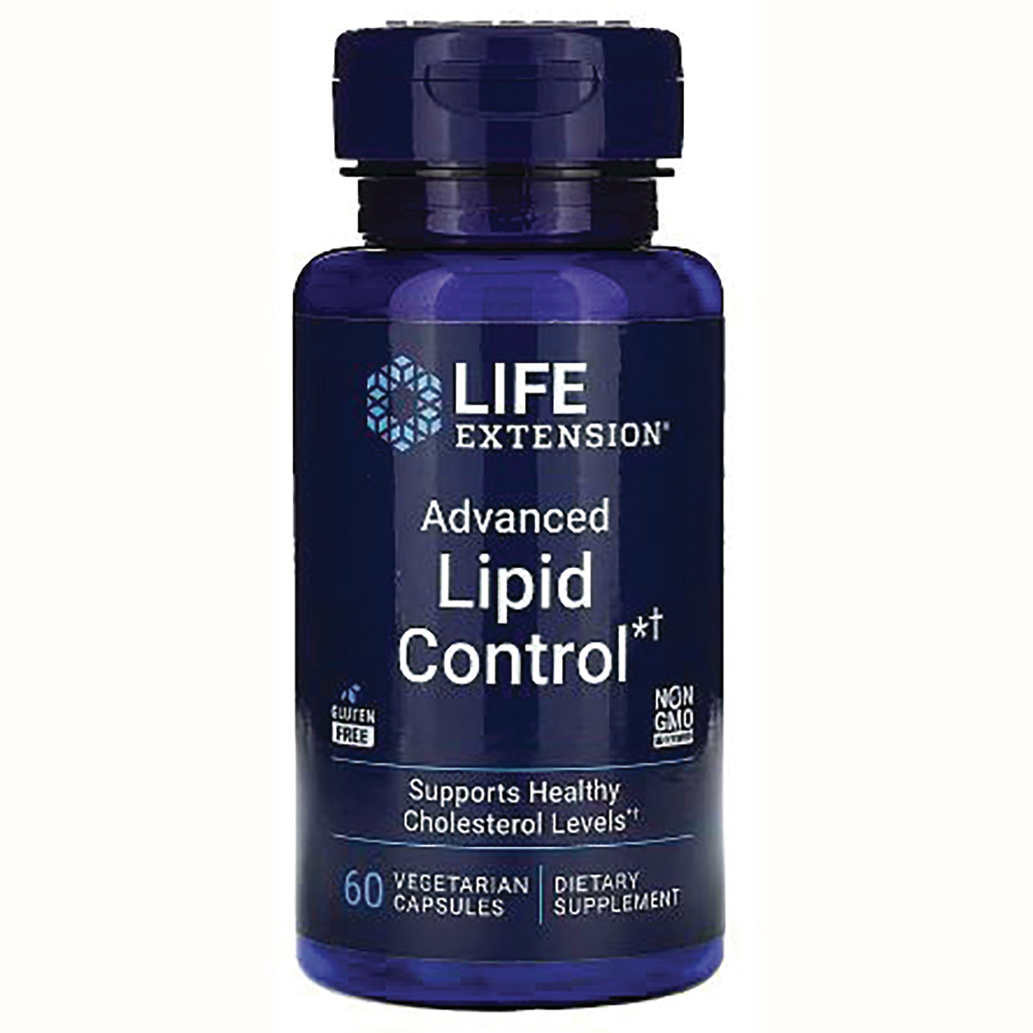 LE271 | Life Extension Advanced Lipid Control bottle, 60 vegetarian capsules, supports healthy cholesterol levels
