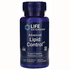 LE271 | Life Extension Advanced Lipid Control bottle, 60 vegetarian capsules, supports healthy cholesterol levels