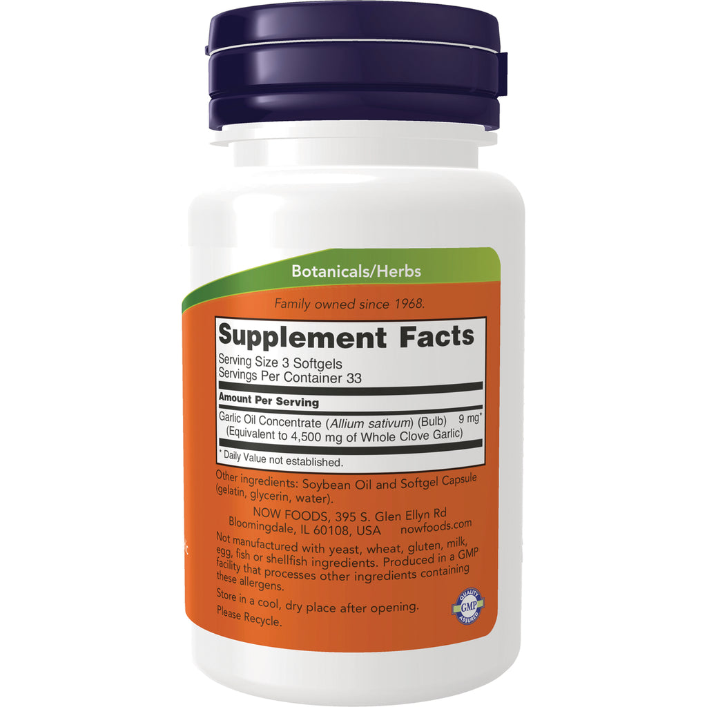 NWF887 | Back of supplement bottle showing Supplement Facts panel, ingredients, and company information - Thumbnail
