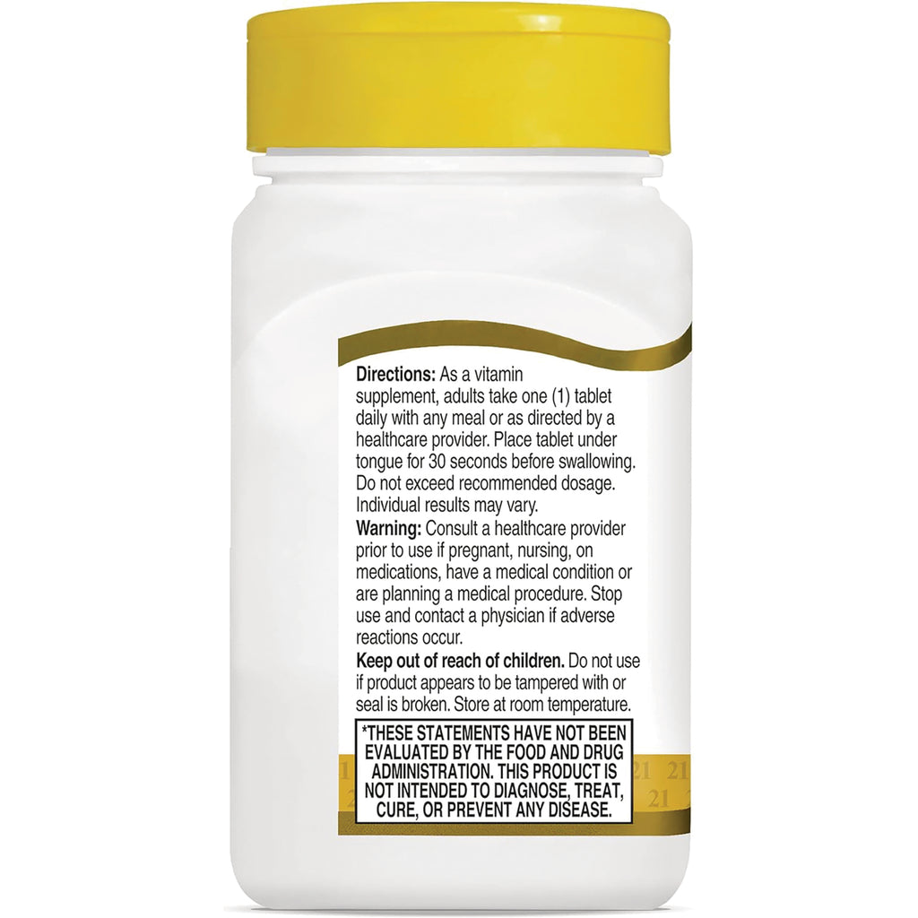 CNT165 | Back label of white supplement bottle showing directions, warnings, and FDA disclaimer - Thumbnail