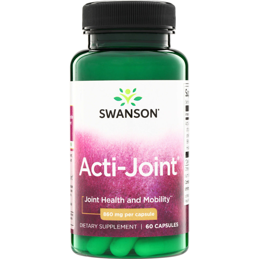 SWU663 | Swanson Acti-Joint supplement, 60 capsules, 860 mg per capsule, Joint Health and Mobility - Thumbnail