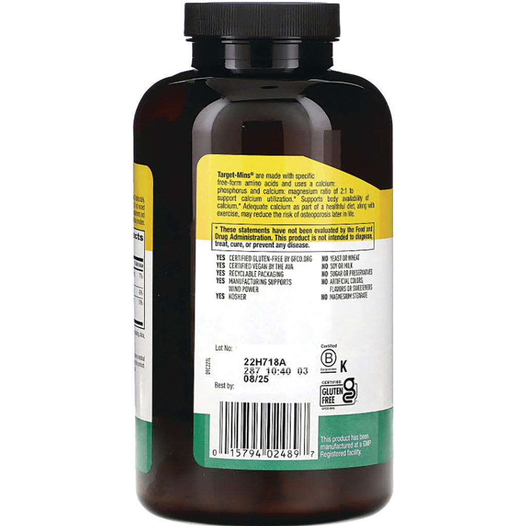 CRL380 | Back label of amber supplement bottle showing ingredients, certifications, barcode and best by 08/25 - Thumbnail