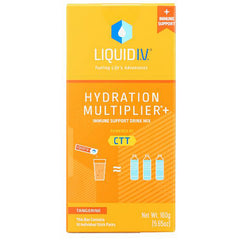 LQV005 | Liquid I.V. Hydration Multiplier+ immune support drink mix tangerine front packaging