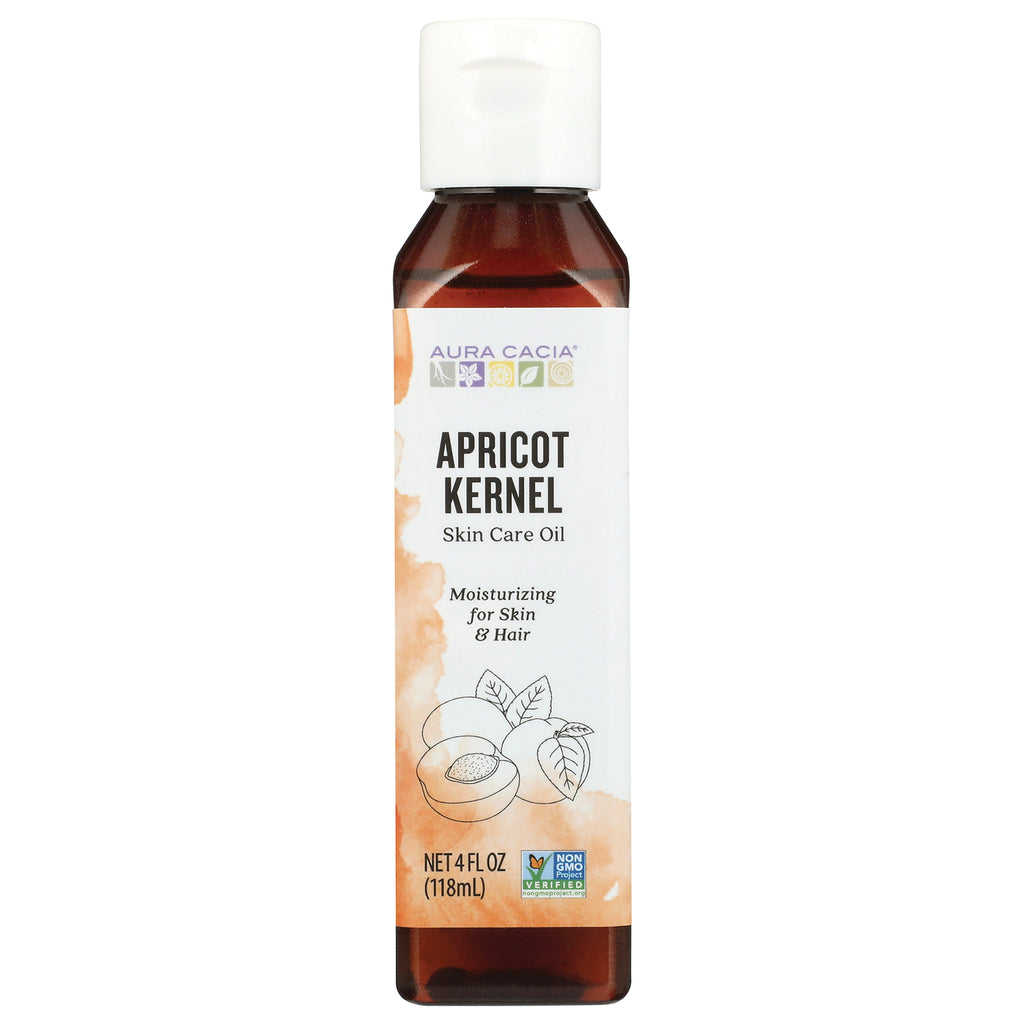 ARC061 | Aura Cacia Apricot Kernel skin care oil bottle, 4 fl oz (118 mL) - Thumbnail