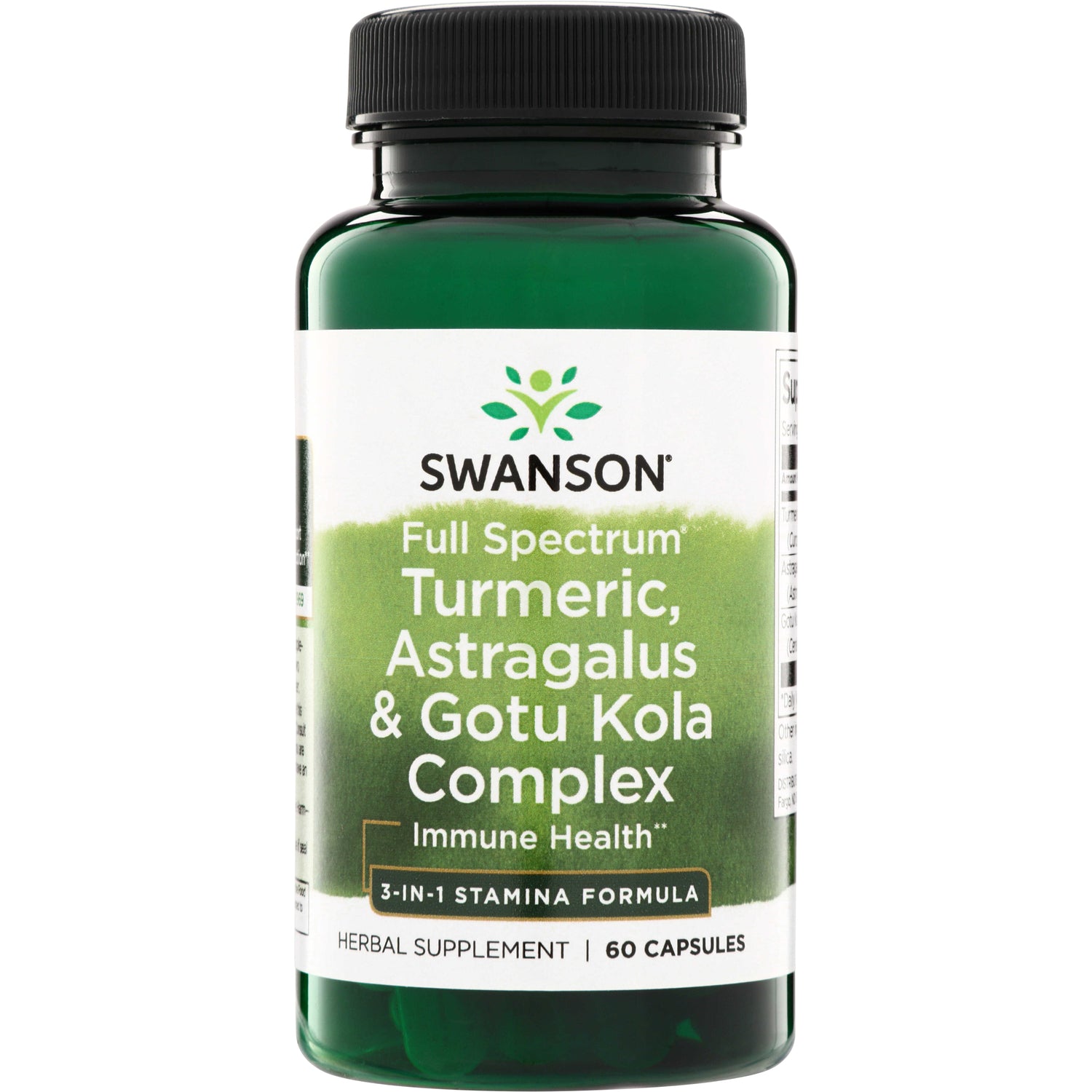 SW1570 | Swanson Full Spectrum Turmeric, Astragalus & Gotu Kola Complex for Immune Health, 60 capsules