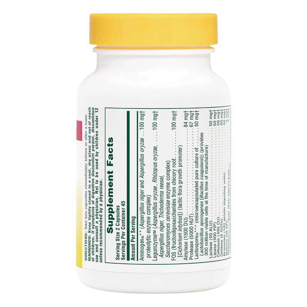 NTP145 | Back label of supplement bottle with Supplement Facts label - Thumbnail