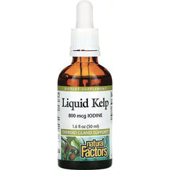 NFC122 | Liquid Kelp 800 mcg iodine dropper bottle 1.6 fl oz by Natural Factors
