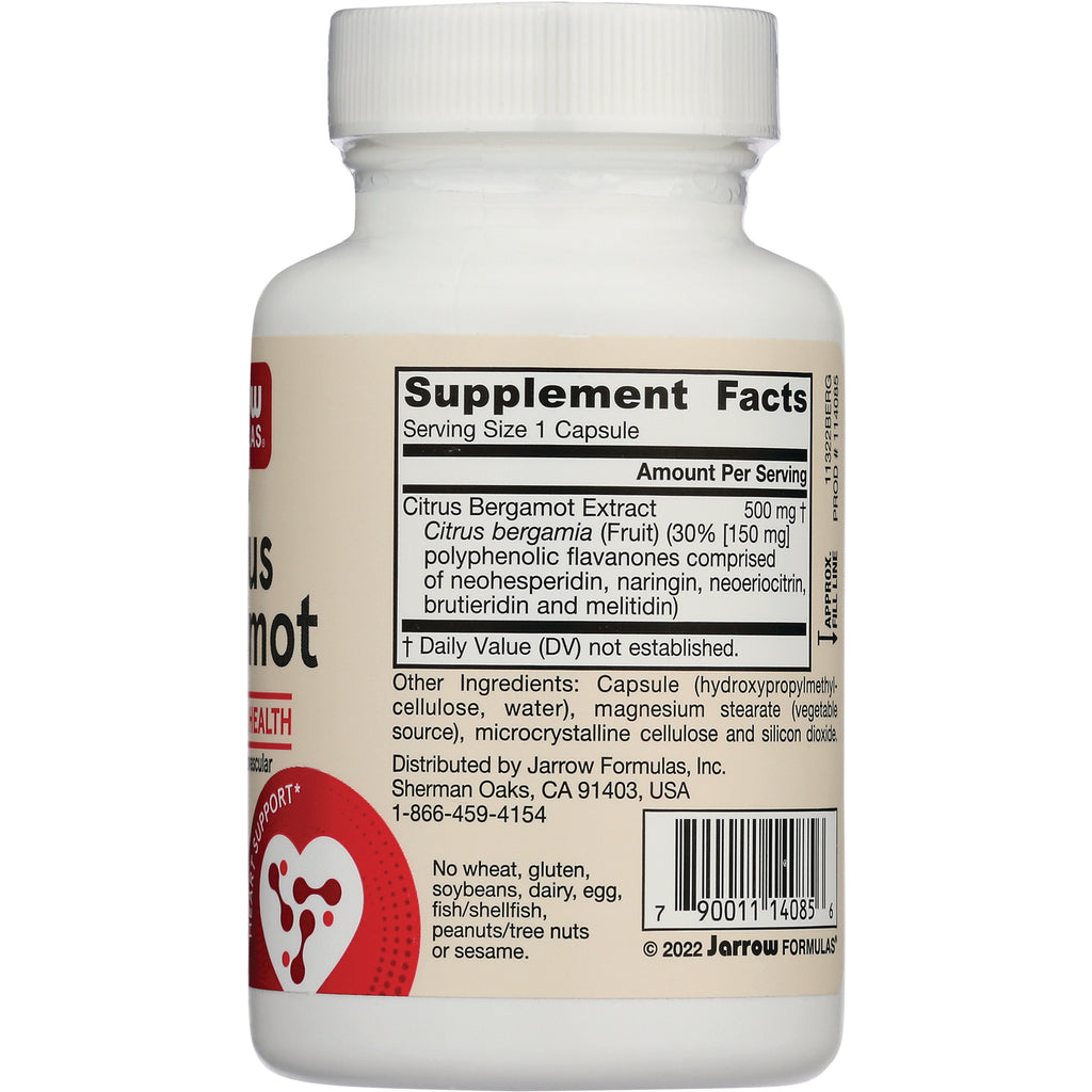 JR259 | back of supplement bottle showing Supplement Facts panel, ingredients and barcode - Thumbnail