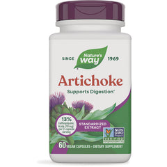 NW811 | Nature's Way Artichoke supplement bottle labeled Supports Digestion, 60 vegan capsules