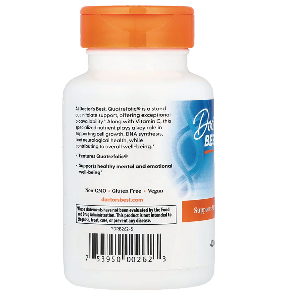 DB134 | back label of white supplement bottle showing descriptive text, barcode, and Non-GMO Gluten Free Vegan claims - Thumbnail