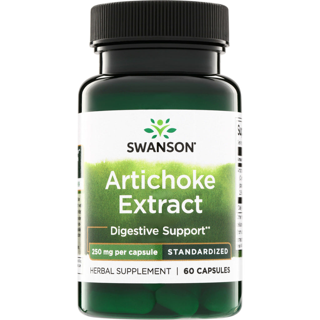 SWH077 | Swanson Artichoke Extract, Digestive Support*, 250 mg per capsule, 60 capsules - Thumbnail