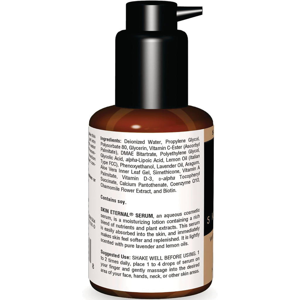 SN264 | Back label with ingredients and suggested use for Skin Eternal Serum - Thumbnail