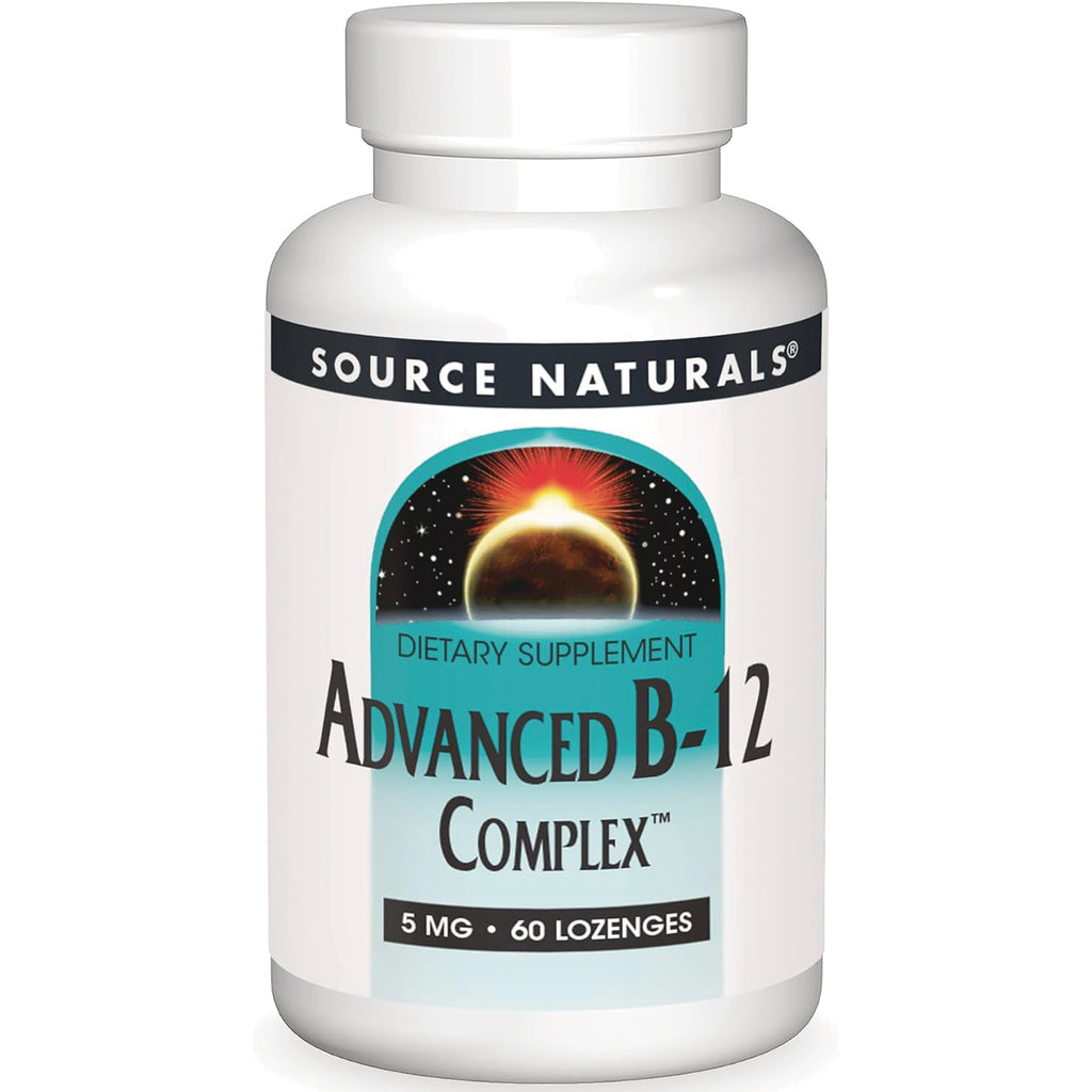 SN709 | Source Naturals Advanced B-12 Complex dietary supplement, 5 mg, 60 lozenges - Thumbnail