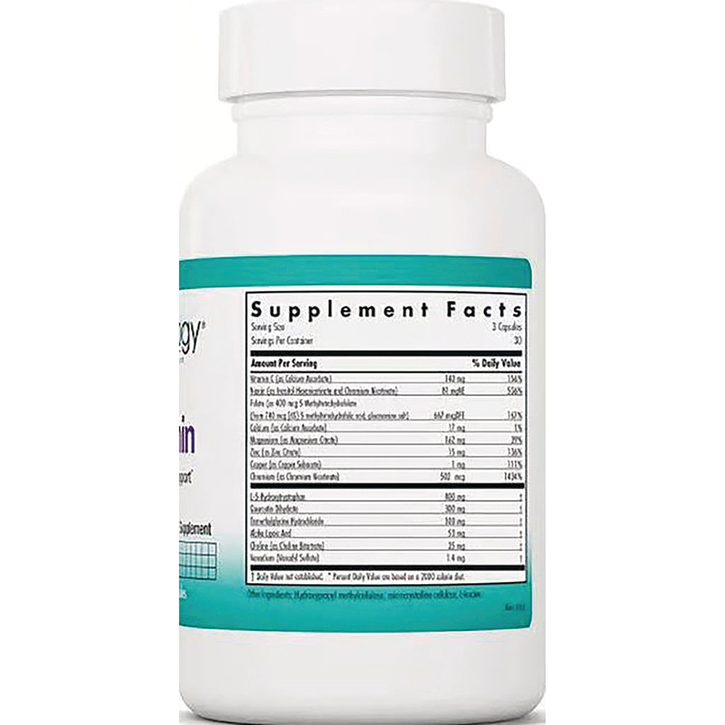 NCL065 | White supplement bottle showing Supplement Facts panel and ingredient information - Thumbnail