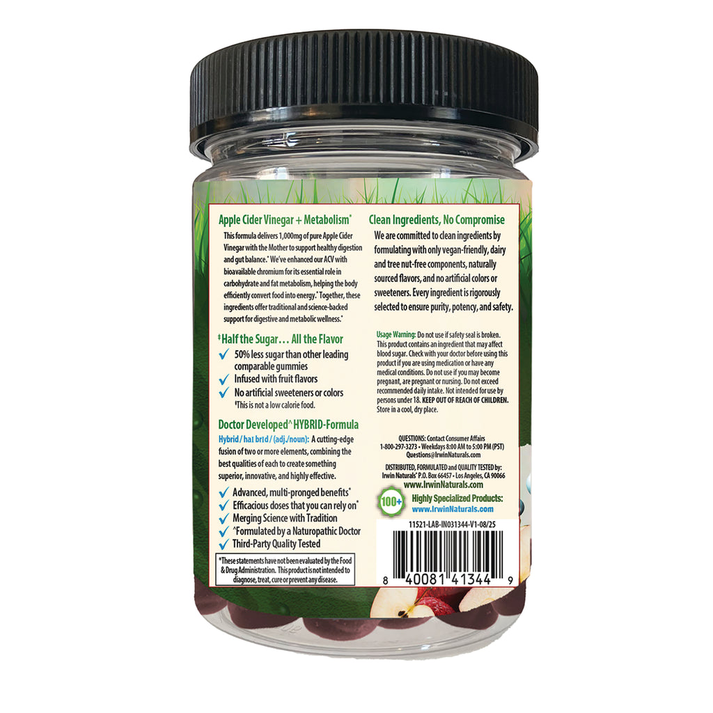 IR305 | back label of clear plastic jar showing product benefits, ingredients, usage warnings and barcode - Thumbnail