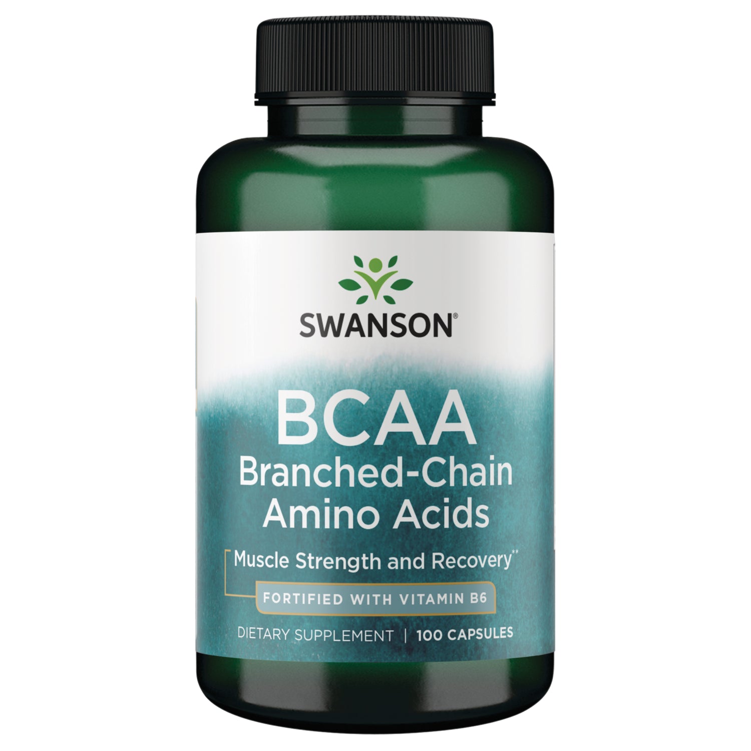 SW927 | Swanson BCAA Branched-Chain Amino Acids - Fortified with Vitamin B6