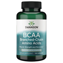 SW927 | Swanson BCAA Branched-Chain Amino Acids - Fortified with Vitamin B6